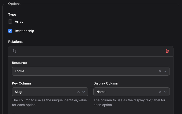 Form Block Configuration